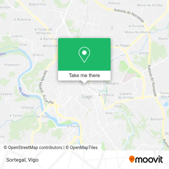 Sortegal map
