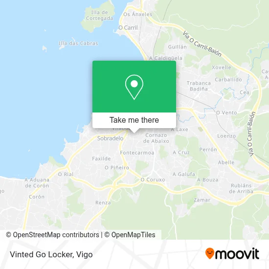 Vinted Go Locker map