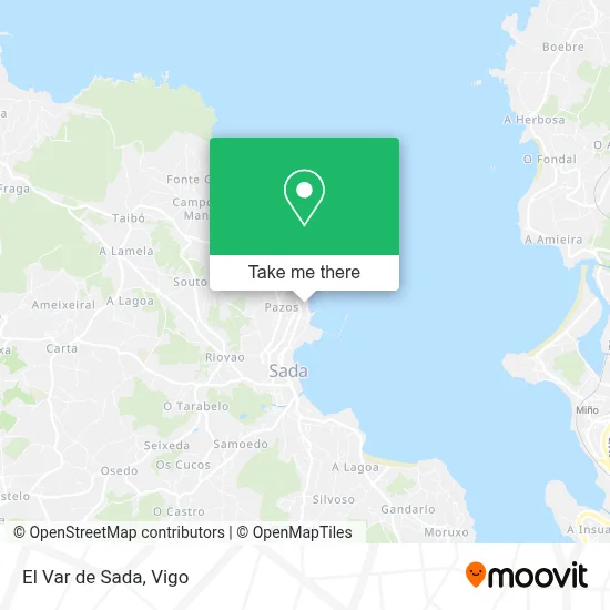 El Var de Sada map