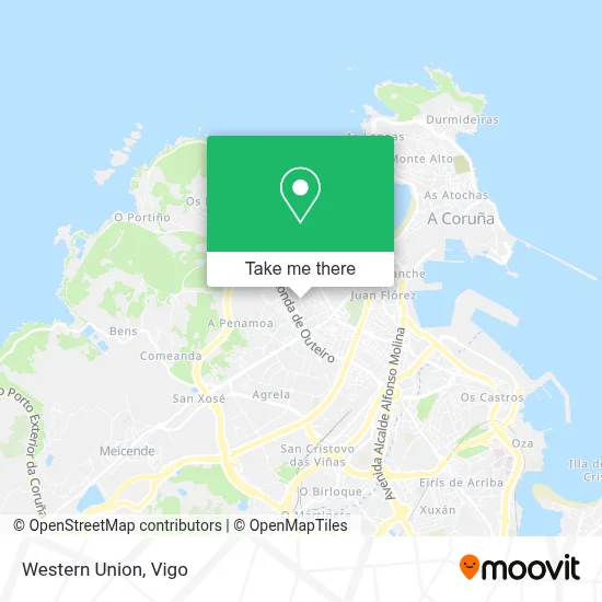 Western Union map