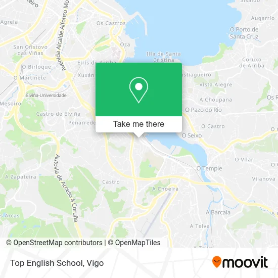 Top English School map