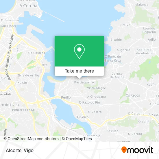 Alcorte map