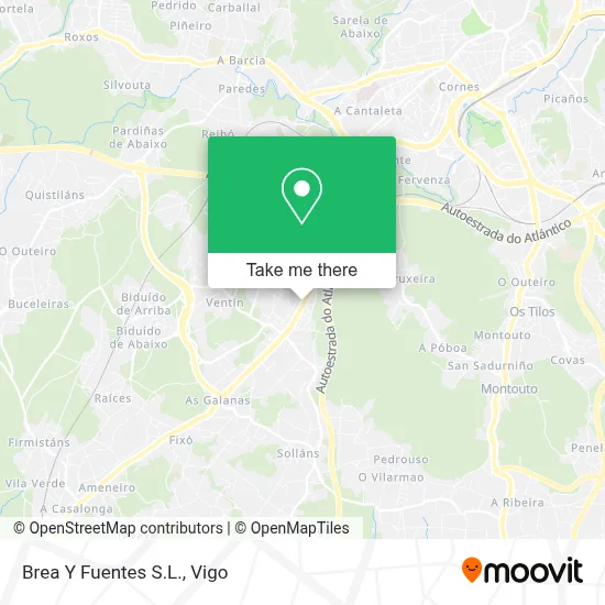 Brea Y Fuentes S.L. map