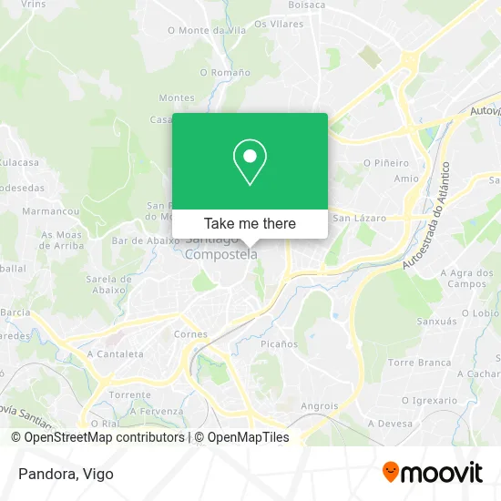 Pandora map