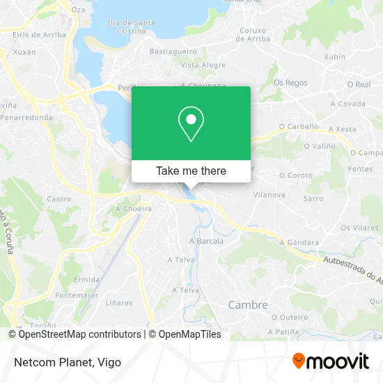 mapa Netcom Planet