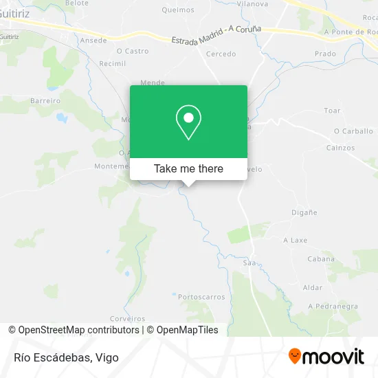 Río Escádebas map