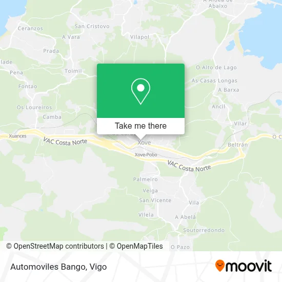 Automoviles Bango map