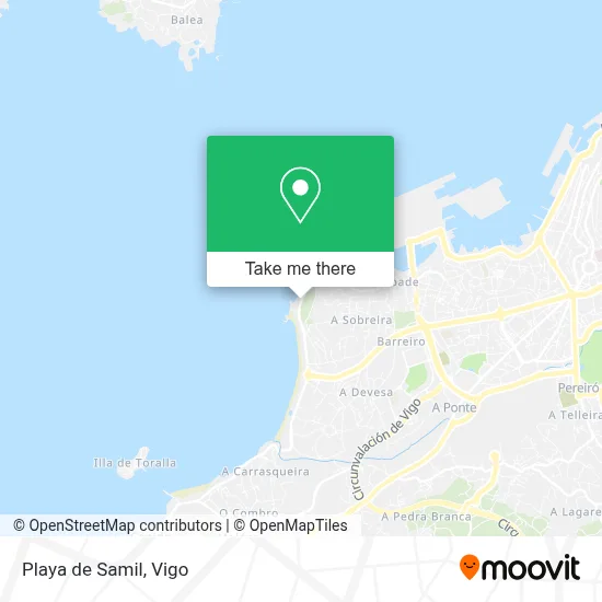 Playa de Samil map