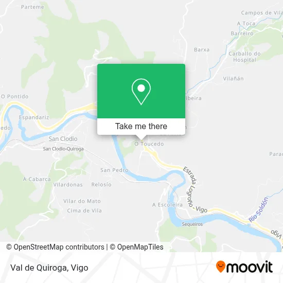 Val de Quiroga map