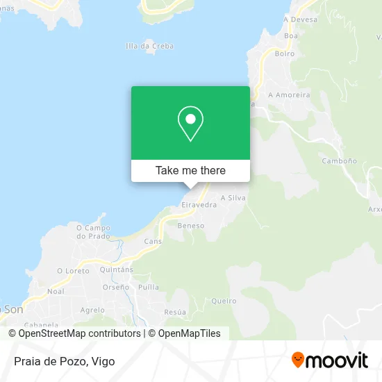 Praia de Pozo map