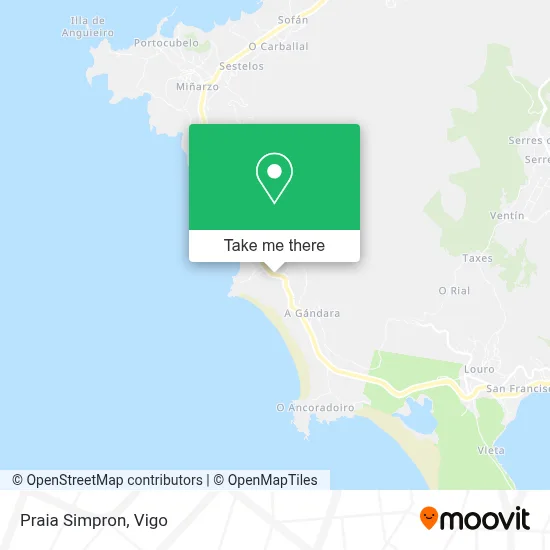 Praia Simpron map