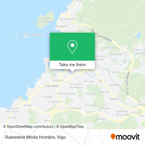 Rubeneira Moda Hombre map
