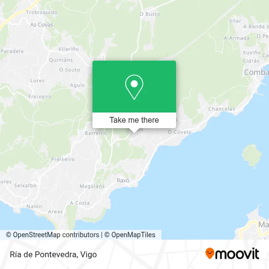 Ría de Pontevedra map