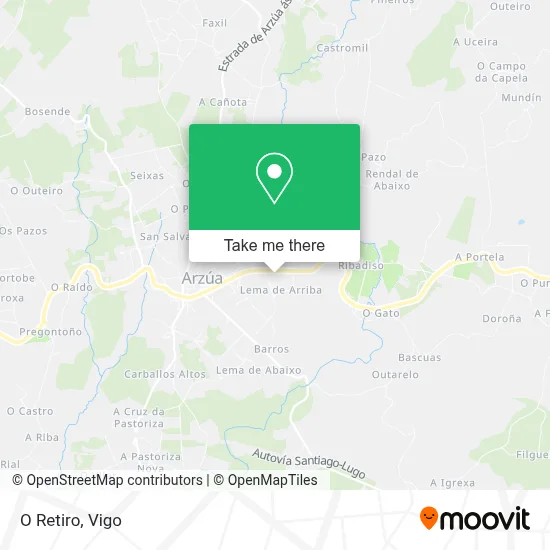 O Retiro map