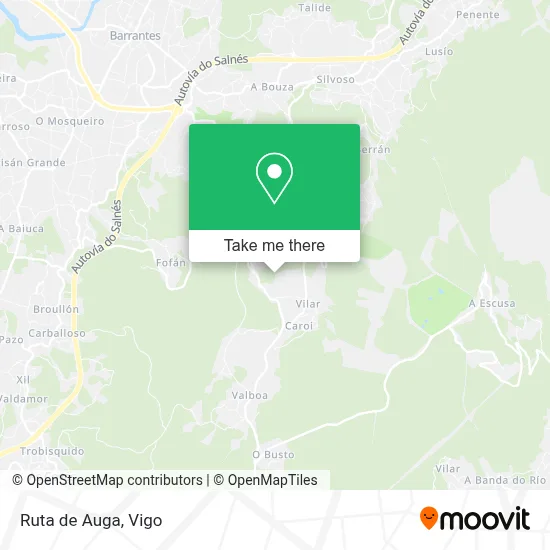 Ruta de Auga map