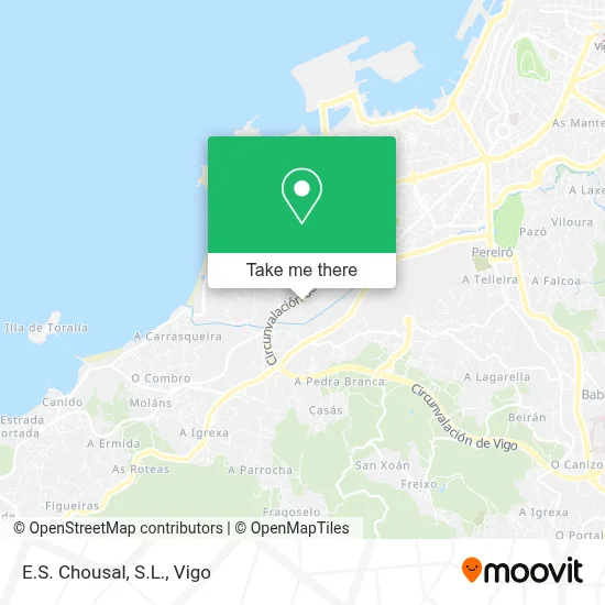E.S. Chousal, S.L. map