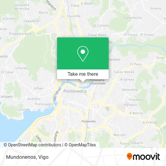 Mundonenos map