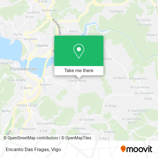 Encanto Das Fragas map