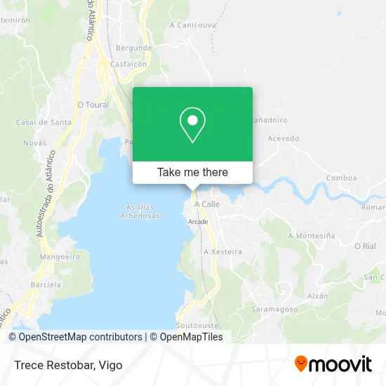 Trece Restobar map