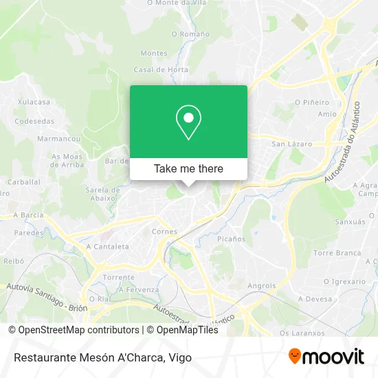 Restaurante Mesón A'Charca map