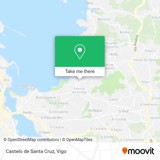 Castelo de Santa Cruz map