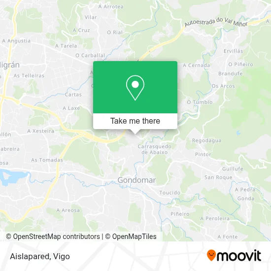Aislapared map