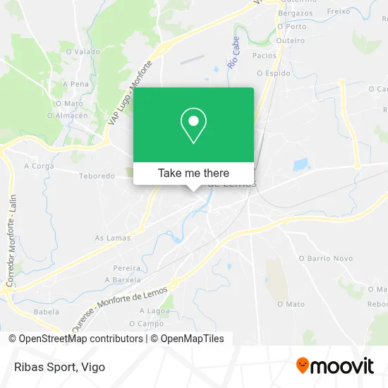 Ribas Sport map