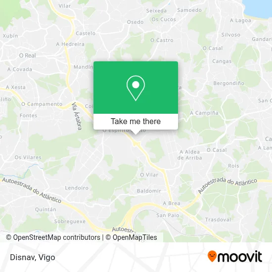 mapa Disnav