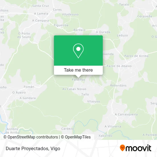 Duarte Proyectados map