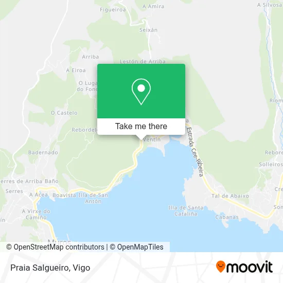 Praia Salgueiro map