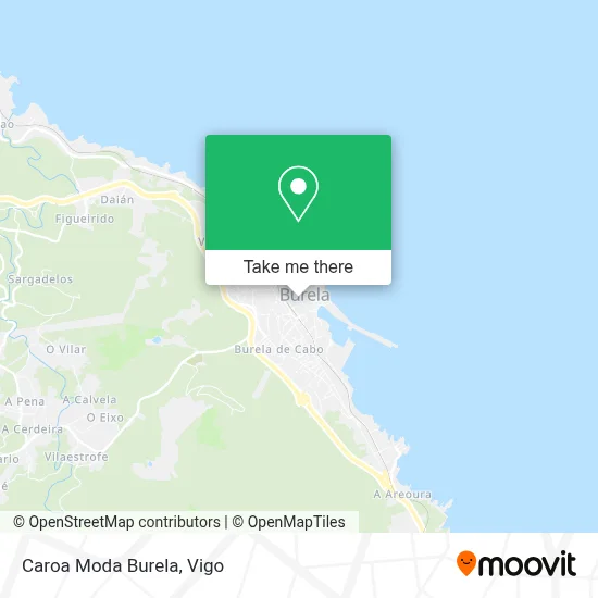 Caroa Moda Burela map