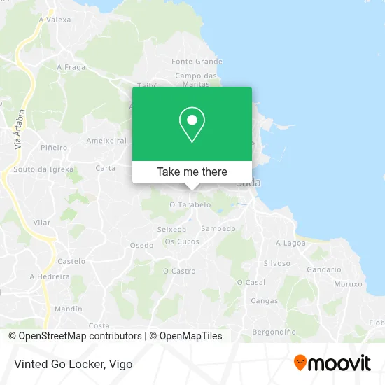 Vinted Go Locker map