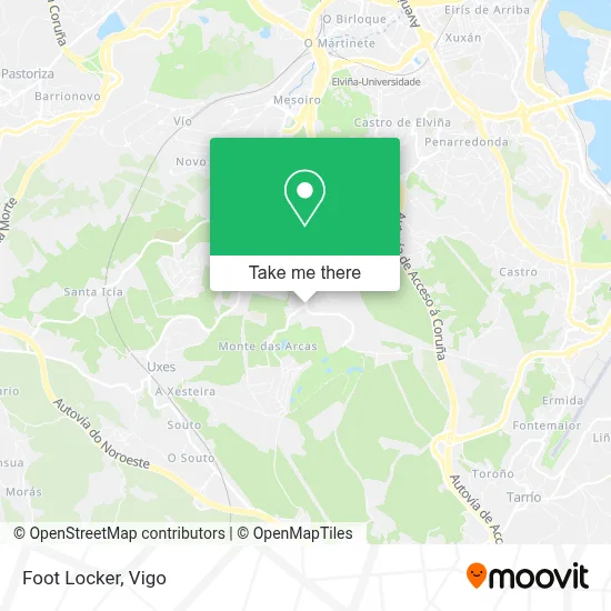 Foot Locker map