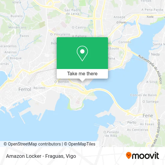 Amazon Locker - Fraguas map