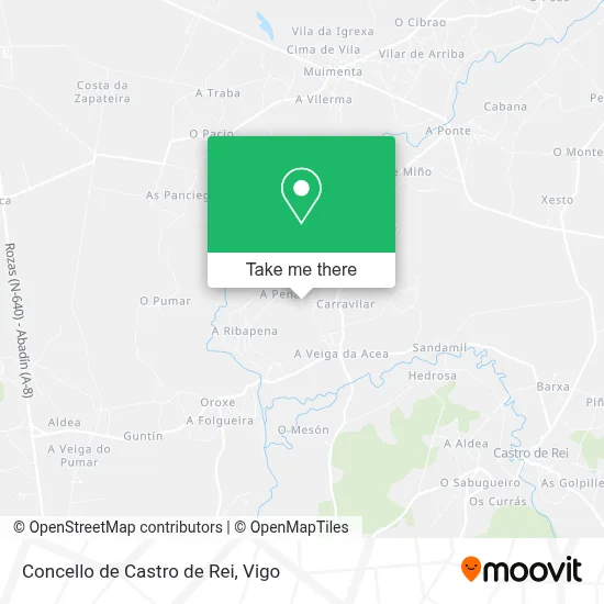 Concello de Castro de Rei map