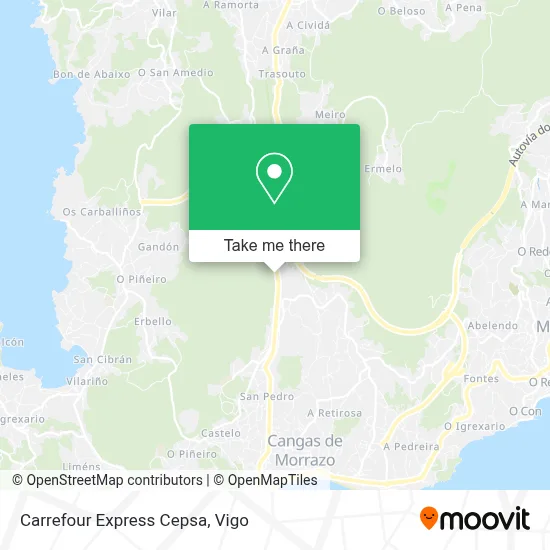 Carrefour Express Cepsa map