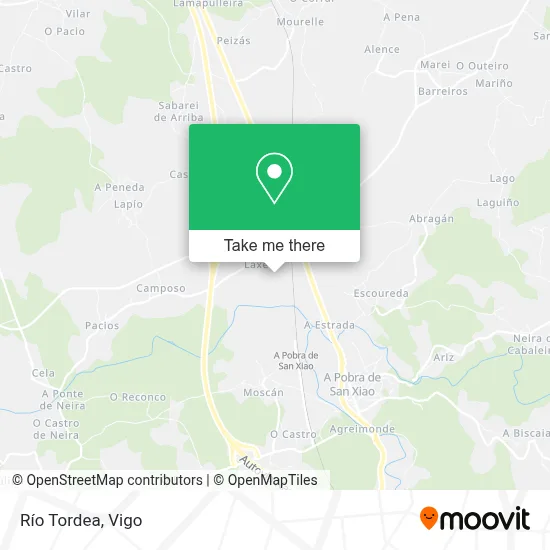 Río Tordea map