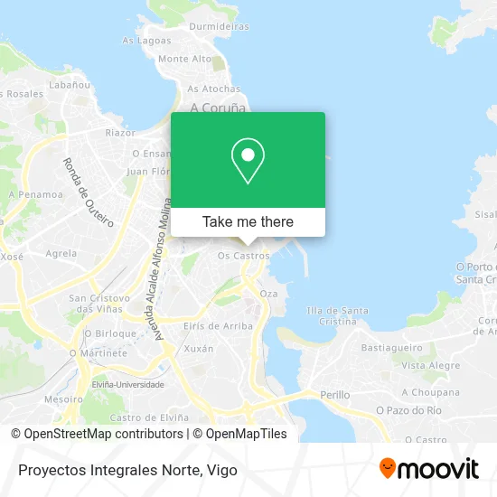 Proyectos Integrales Norte map