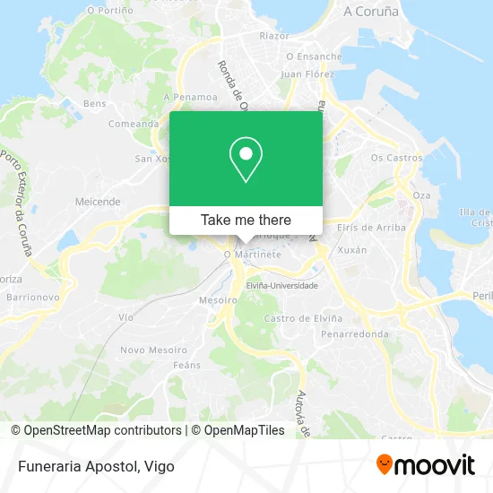 Funeraria Apostol map