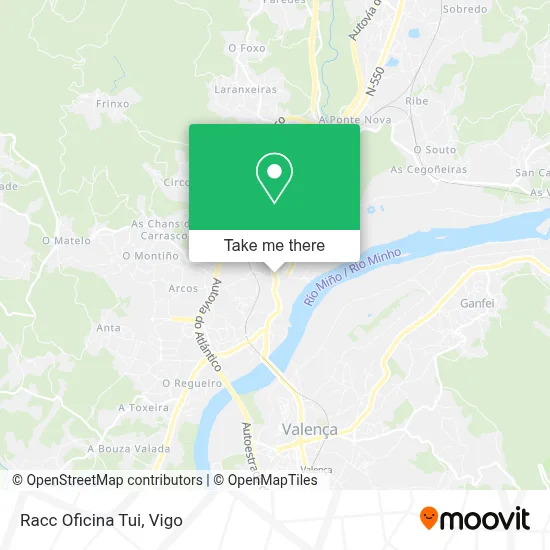 Racc Oficina Tui map