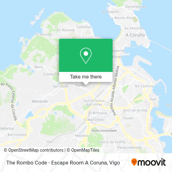 The Rombo Code - Escape Room A Coruna map