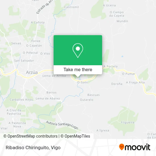 Ribadiso Chiringuito map