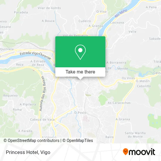 Hotel Princess map