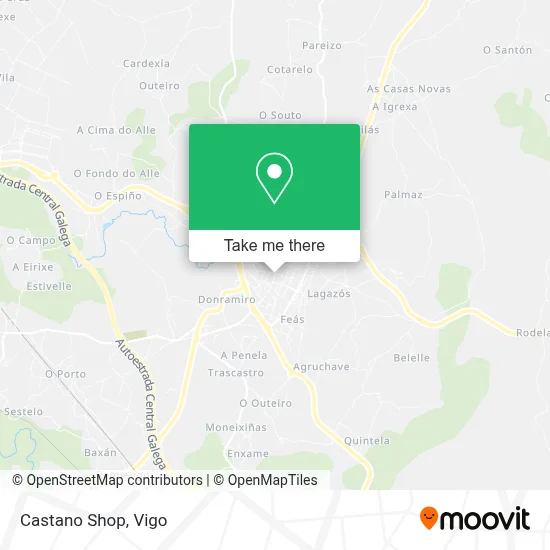Castano Shop map