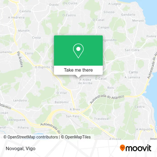 Novogal map