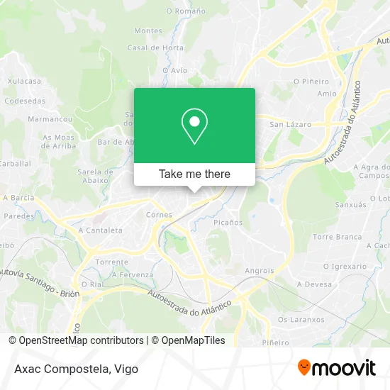 Axac Compostela map