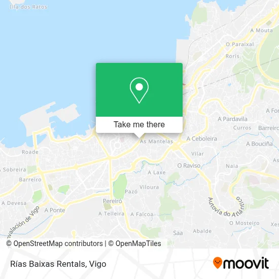 Rías Baixas Rentals map