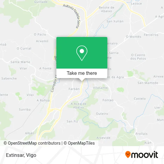 mapa Extinsar