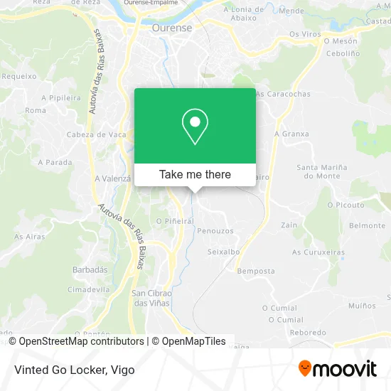 Vinted Go Locker map