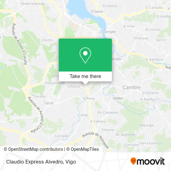 Claudio Express Alvedro map